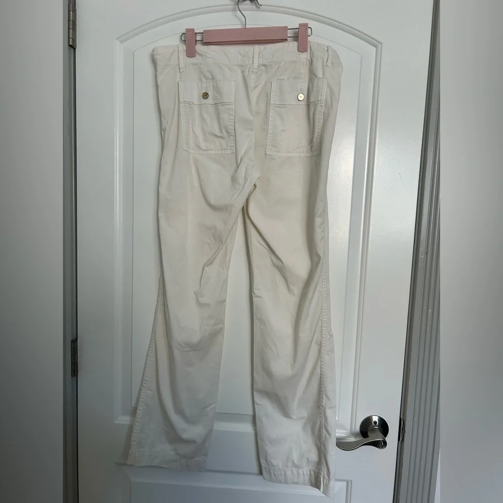 Tory Burch White Fatigue Chino Pants size 28